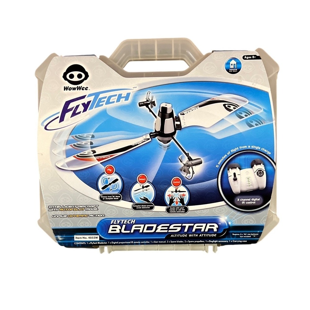 FlyTech Bladestar RC Indoor Flying Machine WowWee Autopilot Mode